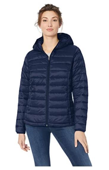 Photo 1 of Amazon Essentials Women's Lightweight Long-Sleeve Full-Zip Water-Resistant Packable Hooded…Size L 