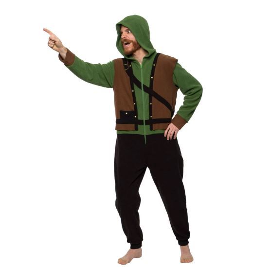Photo 1 of 2 PACK FUNZIEZ! - Robin Hood Slim Fit Adult Unisex Novelty Union Suit size M