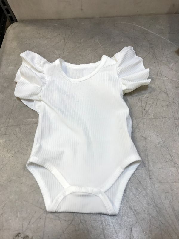 Photo 1 of 0-6 month white baby girl onesie 