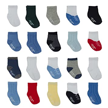 Photo 1 of Little Me 20-Pack Newborn Baby Infant & Toddler Boys Socks, 0-12/ 12-24 Months, Assorted Size Pack, Textured 