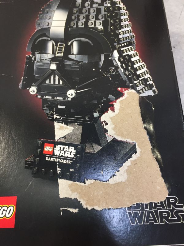 Photo 2 of LEGO Star Wars Darth Vader Helmet 75304 Collectible Building Toy, New 2021 (834 Pieces), Multicolor ---- BOX IS SLIGHTLY DAMAGED BUT PRODUCT IS NEW AND UNOPENED SEE PHOTOS 
