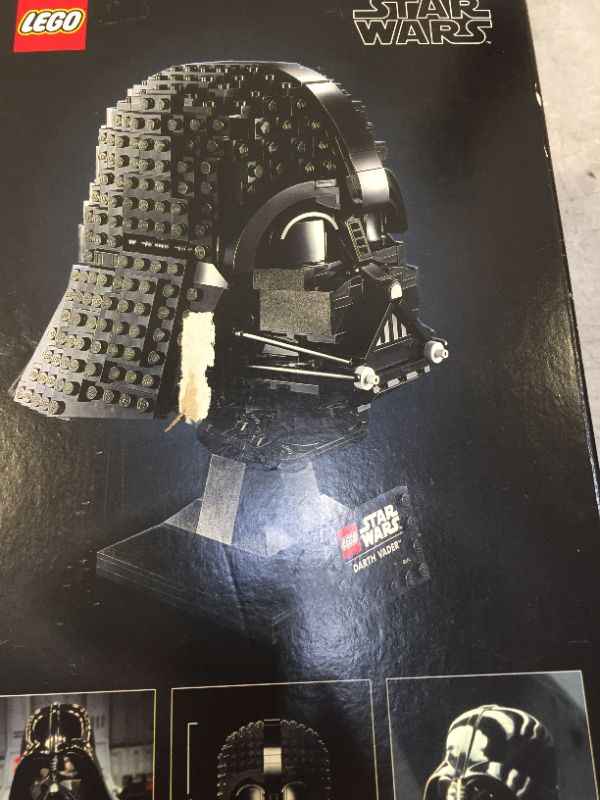 Photo 5 of LEGO Star Wars Darth Vader Helmet 75304 Collectible Building Toy, New 2021 (834 Pieces), Multicolor ---- BOX IS SLIGHTLY DAMAGED BUT PRODUCT IS NEW AND UNOPENED SEE PHOTOS 
