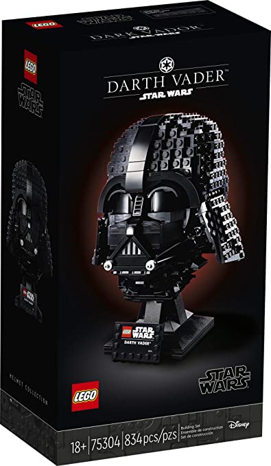 Photo 1 of LEGO Star Wars Darth Vader Helmet 75304 Collectible Building Toy, New 2021 (834 Pieces), Multicolor ---- BOX IS SLIGHTLY DAMAGED BUT PRODUCT IS NEW AND UNOPENED SEE PHOTOS 
