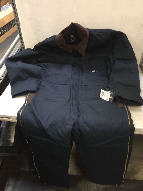 Photo 2 of Dickies Men's Premium Insulated Duck Coverall LARGE Dark Navy