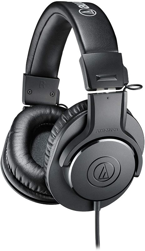 Photo 1 of (Open Box)Audio-Technica ATH-M20X Professional Studio Monitor Headphones, Black
