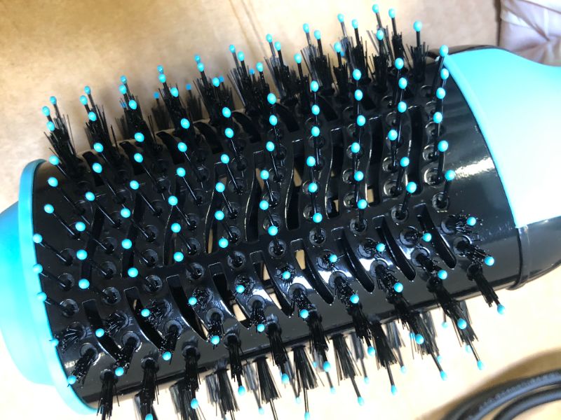 Photo 4 of  hair dryer brush Turquoise Blue
