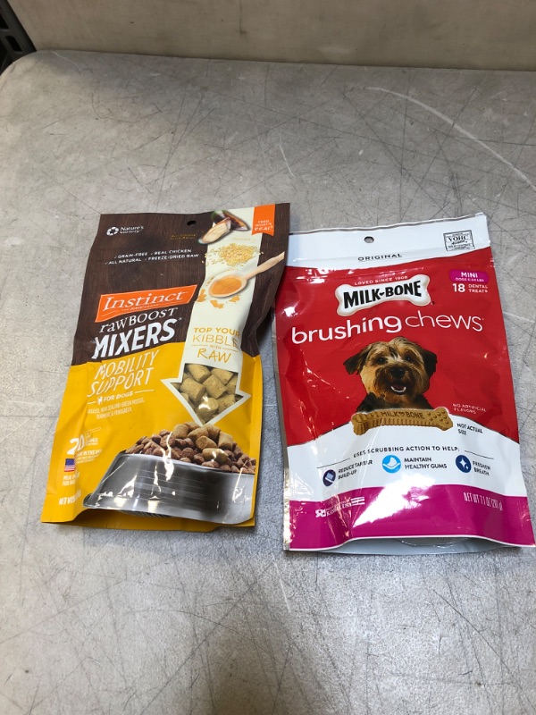 Photo 1 of 2 pack dog treats exp- 07/07/2022- 03/09/2022