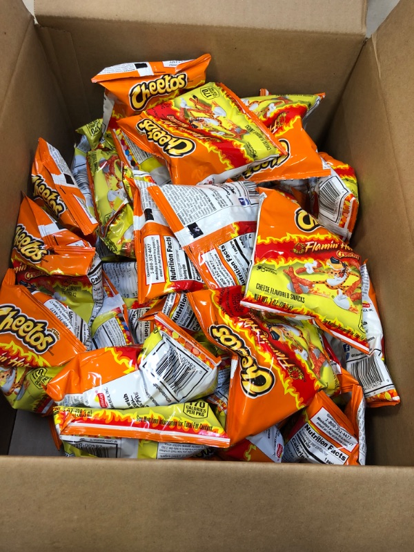 Photo 1 of 40 ct crunchy hot Cheetos exp - August 24/2021