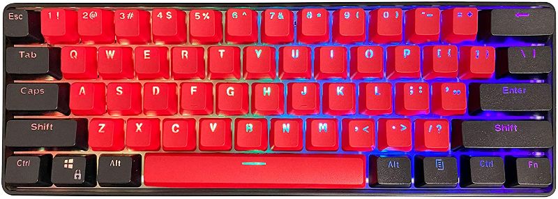 Photo 1 of Kraken Pro 60 - BRED Edition 60% Mechanical Keyboard RGB Gaming Keyboard - color changing 