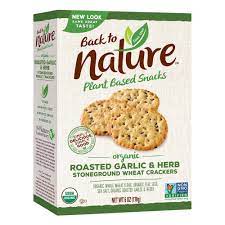 Photo 1 of 4 pack BACK TO NATURE ROASTED GARLIC AND HERB CRACKERS 8 OZ BOX
Dec 08/2021 -EXPIRED 