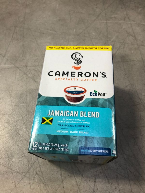 Photo 1 of  Cameron's Specialty Coffee Jamaican Blend Coffee Pods, 12 Count for Keurig and K exp- 02/18/22