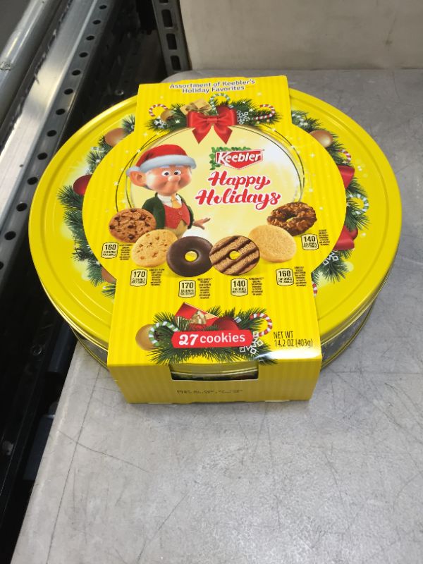 Photo 2 of Keebler Holiday Cookie Tin 14.2oz EXP 