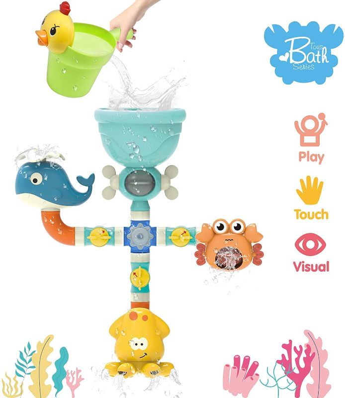 Photo 1 of HOMILY Bath Toys Waterfall Bath Wall Bathtub Toys for Baby Toddler Kids
