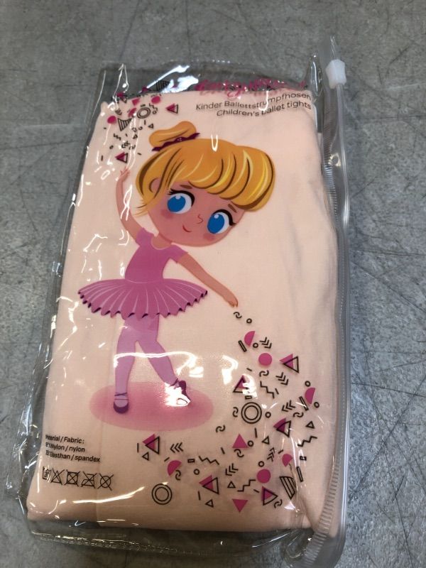 Photo 2 of tanzmuster ® Girls´ Ballet Tights - Nina - Footless, Super Soft and Durable, Seamless - SIZE - 7-9 YEARS
