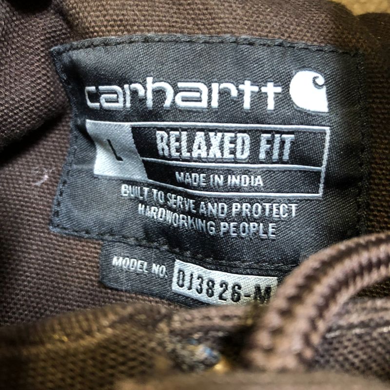 Photo 2 of Carhartt Men's relaxed fit- Duck Insulated Flannel-Lined Jacket size large brown 