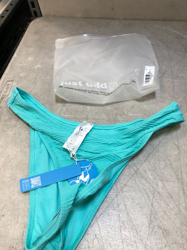 Photo 1 of CUPSHE Women's Bikini bottoms Blue Bathing Suit size s 