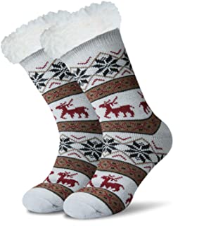 Photo 1 of Warm Fleece Lined Winter Soft Slipper Socks Christmas With Non Slip Men's Women
Women 7-13; Men 7-14


