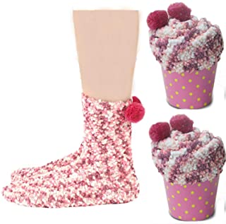 Photo 1 of 2 DIY Gift Boxes Valentine's Day Christmas Socks Cozy Super Soft Warm Fuzzy Plush Crew Socks Women's SMALL