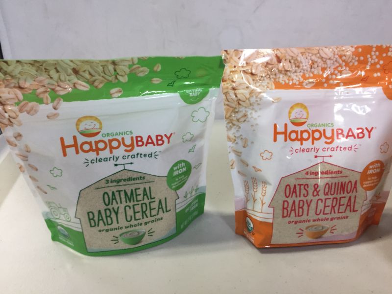 Photo 1 of Happy Baby Organics Clearly Crafted Baby Cereal, 7 Ounce (Pack of 2) EXP FEB 2022