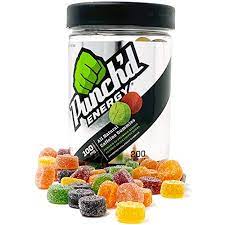 Photo 1 of  Punch'd Energy, All Natural Green Caffeine Gummies, 200 Count Jar, 100mg of Caffeine per 10 Gummies, Vitamin C, Low Glycemic, Low Calorie, Clean Caffeine
EXP AUG 2022