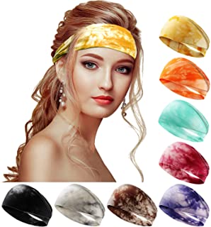 Photo 1 of Headbands for Women,8 PCS Women's Head Bands Sport Workout Yoga Sweat Headband for Women Stretchy Cloth Fashion Headbands
