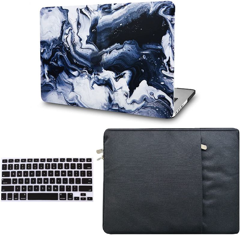 Photo 1 of KECC Compatible with MacBook Air 13 inch Case (2010-2017 Release) A1369/A1466 Plastic Hard Shell Keyboard Cover + Sleeve (Night Sky 2)
