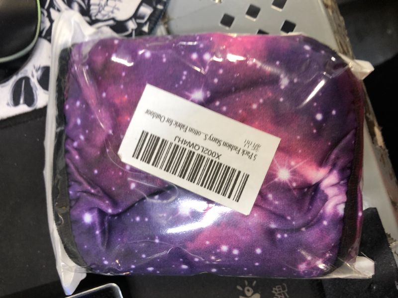 Photo 2 of 5 Pack Fashion Starry Sky Galaxy Pattern Face Protective Coverings, Unisex Reusable and Washable Soft Cotton Fabric for Outdoor
