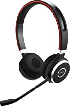 Photo 1 of Jabra Evolve 65 UC Wireless Headset, Stereo – Includes Link 370 USB Adapter – Bluetooth Headset with Industry-Leading Wireless