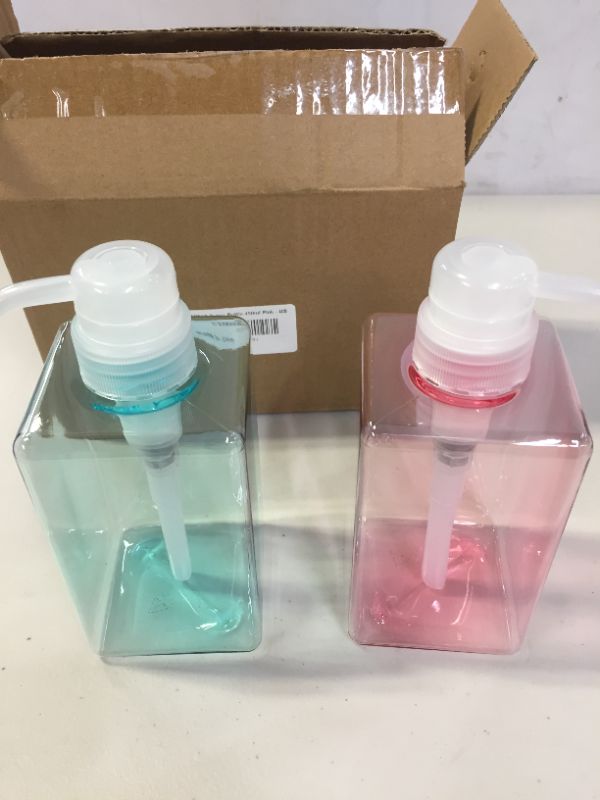 Photo 1 of 2 PC SOAP DISPENSER BOTTLES 