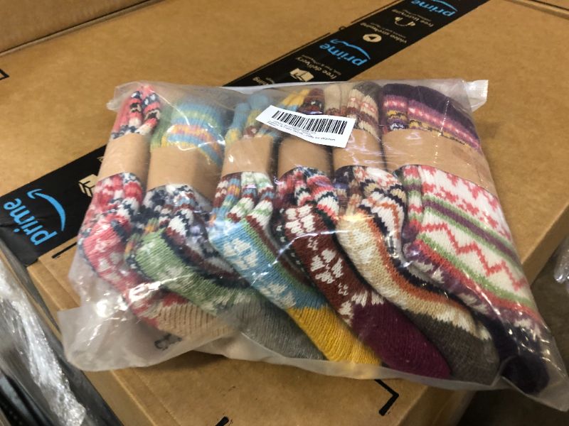 Photo 2 of justay winter women's wool socks vintage warm socks