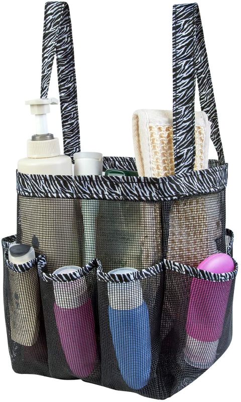 Photo 1 of Attmu Mesh Shower Caddy Basket, Shower Tote Bag Hanging Toiletry College Dorm Room Essentials for Girls and Boys
