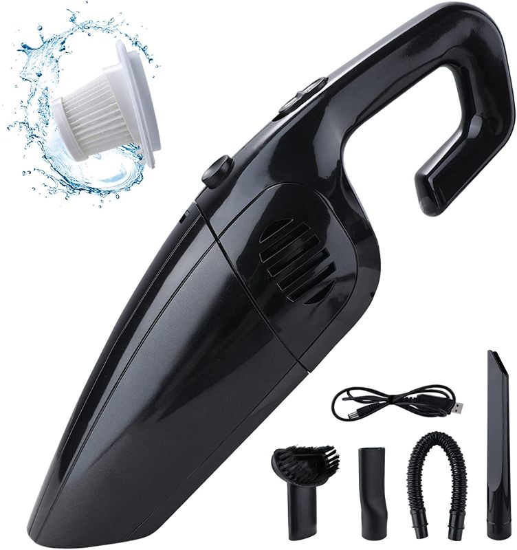 Photo 1 of BeadX Handheld Vacuums Cordless Rechargeable, Portable Car Vacuum Cleaner, 7000PA Wet Dry Mini Dust Buster for Vehicle, House, Office, Lithium-ion High Power Pet Hair Buster
