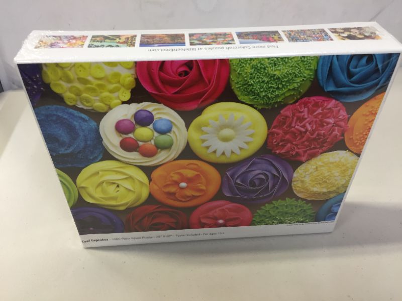 Photo 2 of 1000 Piece Puzzle for Adults - Cool Cupcakes Jigsaw Puzzle