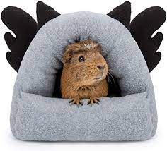 Photo 1 of andwe Guinea Pig House Bed Cozy Hideouts para conejos enanos conejos hurones ratas erizos chinchilla (gris)
