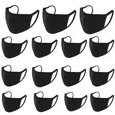 Photo 1 of KOSIMI 15PCS FACE MASK UNISEX BLACK ANTI AIR DUST WASHABLE