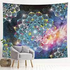 Photo 1 of DESIHOM MANDALA TAPESTRY FOR BEDROOM GALAXY 59.1x82.7"