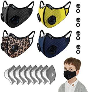 Photo 1 of irisvito Dust Mask Reusable Outdoor Sports Mask with Breathing Valve Filters Element Kids Face Mask
