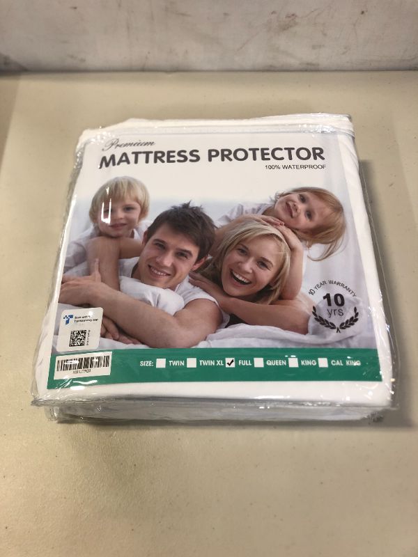 Photo 2 of 2 Pack Full Mattress Protector, Premium Waterproof Mattress Cover, Breathable Soft Deep Pocket Fit Up to 21'' Bed Cover, Vinyl Free
