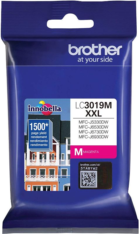 Photo 1 of Brother Super High Yield Ink Cartridge Magenta 1 Pack LC3019M
