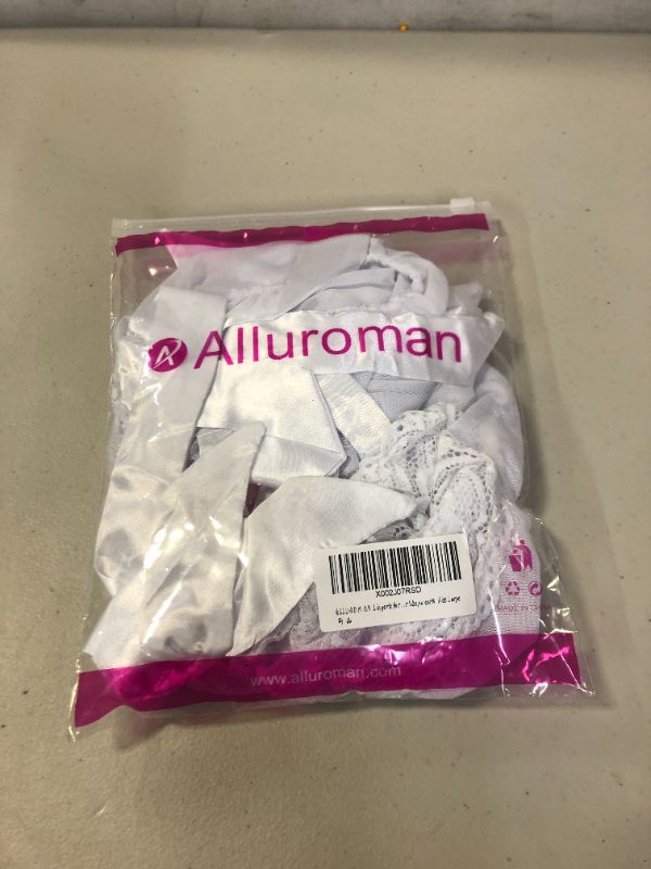 Photo 1 of Alluroman Lingerie White 2 Piece Large