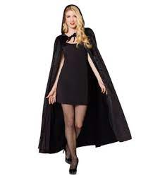 Photo 1 of Black velvet hooded cape OS fits most 