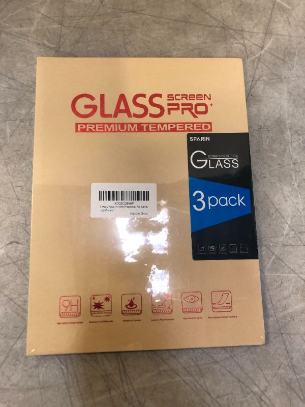 Photo 1 of factory sealed - Glass screen protector 3 pack for Samsung galaxy - exact type unknown 