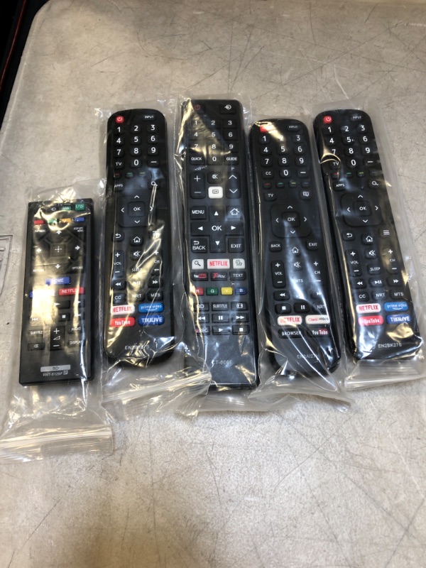 Photo 1 of VARIOUS REMOTES - VARIOUS MODELS   - 5 PACK - SOLD AS IS 