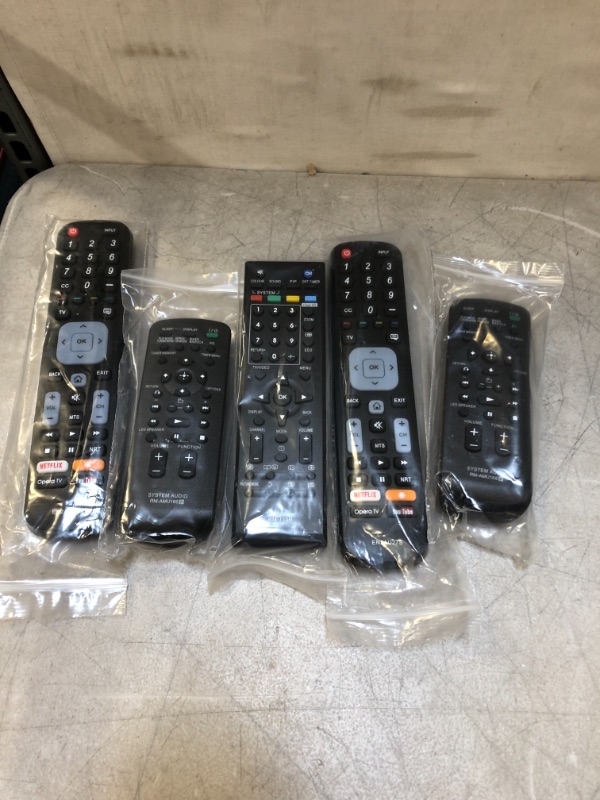 Photo 1 of VARIOUS REMOTES - VARIOUS MODELS   - 5 PACK - SOLD AS IS 