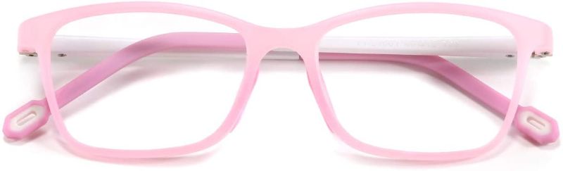 Photo 1 of MARIDA Kids Blue light Glasses, Square Flexible TR90 Frame, Anti Blue Light Anti Eyestrain Anti Glare Anti UV Age 4-10 Pink
