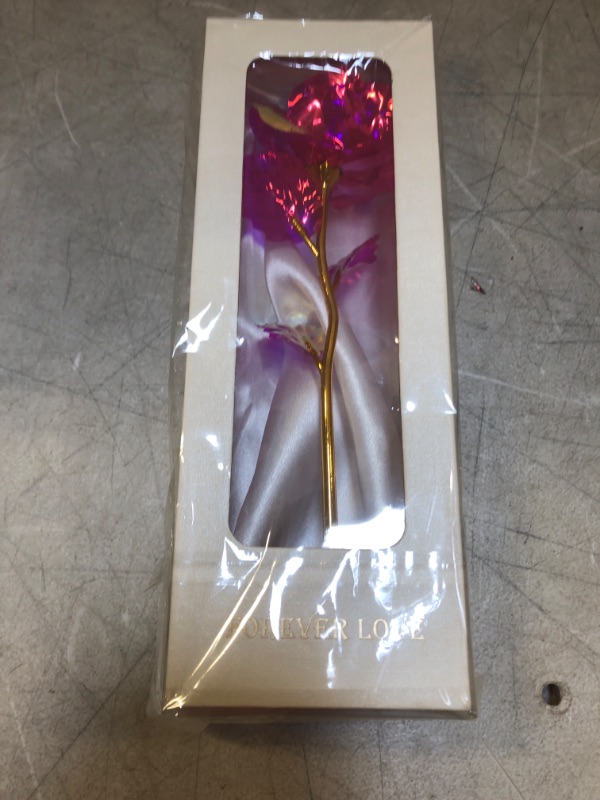Photo 1 of Pink Rose Off-White Box Birthday Gifts for her Gift for mom Gifts for Women Galaxy Rose Gold Infinity Roses Flower, Gift for Her/Wife/Mom/Girl in Valentines Day, Mothers Day, Anniversary
