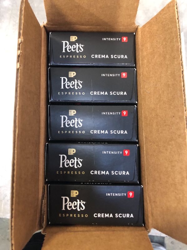 Photo 2 of Peet S Coffee Espresso Capsules Crema ( 5 boxes ) exp- 01/11/2022