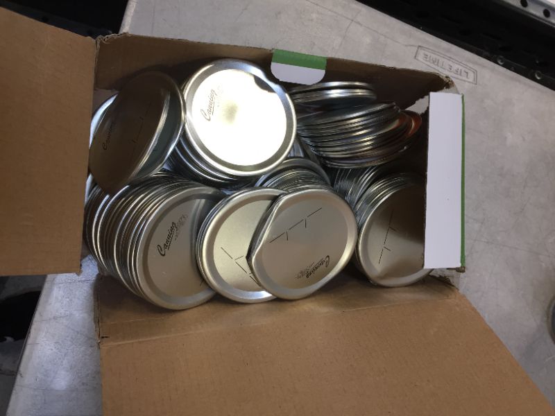 Photo 2 of 200 COUNT - WIDE MOUTH CANNING LIDS FOR MASON JARS