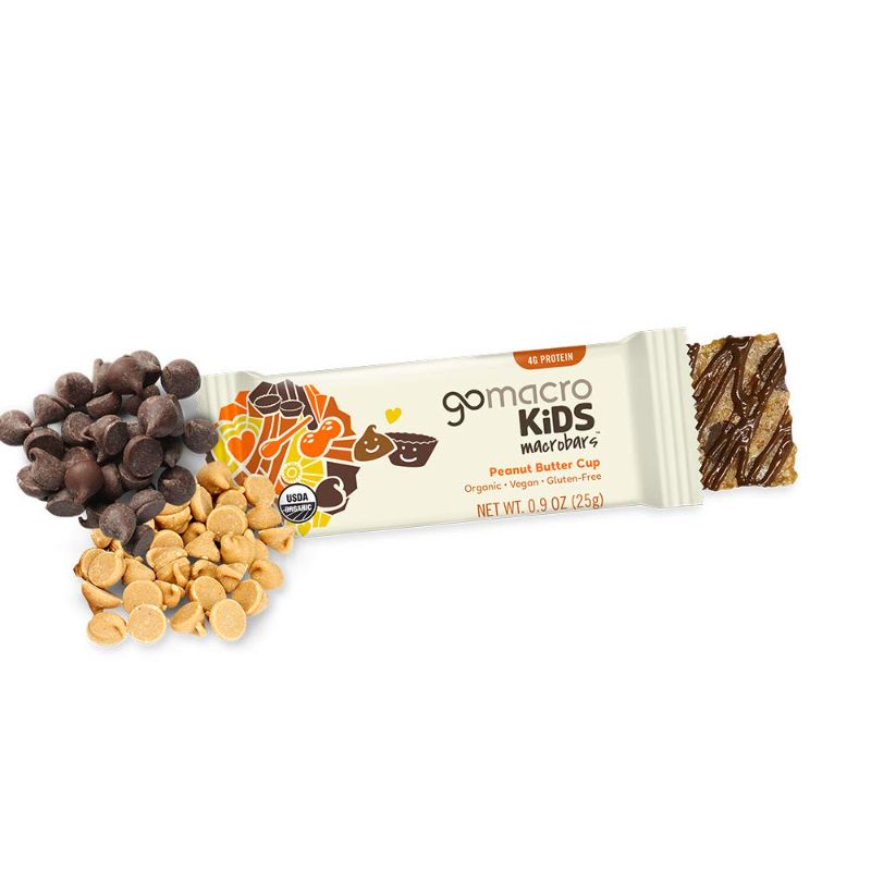 Photo 1 of 2 pack GoMacro Kids MacroBar Organic Vegan Snack Bars - Peanut Butter Cup (0.90 Ounce Bars, 7 Count) EXP--23-Feb-2022
