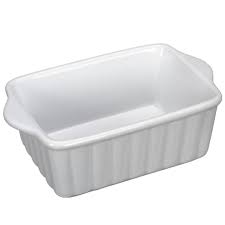 Photo 1 of Ceramic loaf pan baking dish white 